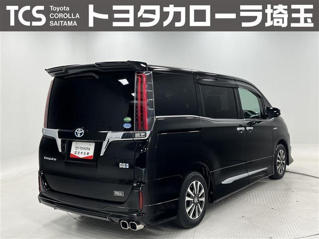 エスクァイア ハイブリッドGi 禁煙車 モデリスタフルエアロ 衝突被害軽減ブレーキ LEDライト 9インチナビ ブルートゥース CD DVD 雨滴除去機能付バックモニター ETC シートヒーター 15AW スペアタイヤ 点検記録簿(2枚目)