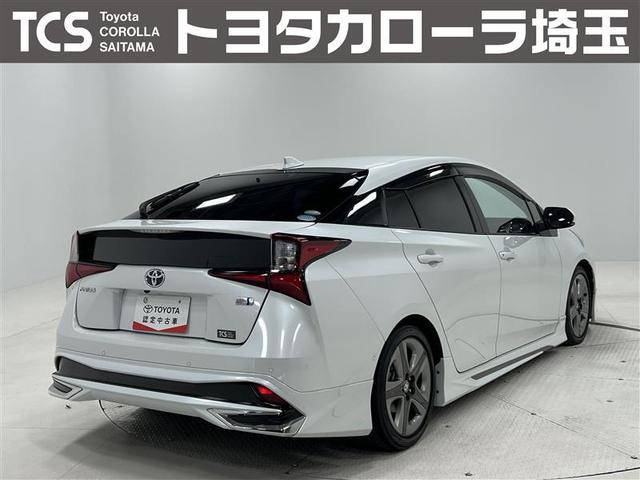 プリウス Aツーリングセレクション 禁煙車 モデリスタフルエアロ ローダウン LEDライト 9インチナビ HDMI接続 バックモニター ETC2.0 パワーシート シートヒーター スペアタイヤ AC100V 17インチAW 記録簿(2枚目)
