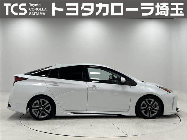 プリウス Aツーリングセレクション 禁煙車 モデリスタフルエアロ ローダウン LEDライト 9インチナビ HDMI接続 バックモニター ETC2.0 パワーシート シートヒーター スペアタイヤ AC100V 17インチAW 記録簿(5枚目)