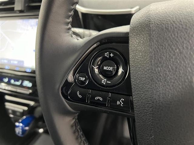 プリウス Aツーリングセレクション 禁煙車 モデリスタフルエアロ ローダウン LEDライト 9インチナビ HDMI接続 バックモニター ETC2.0 パワーシート シートヒーター スペアタイヤ AC100V 17インチAW 記録簿(11枚目)