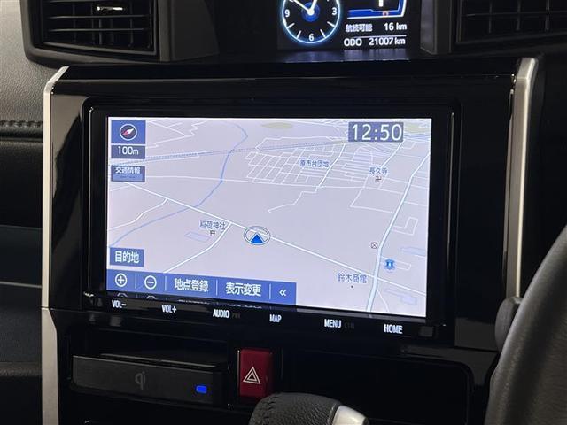 ルーミー カスタムＧ－Ｔ　追突軽減ブレーキ　ＬＥＤヘッドライト　オートマチックハイビーム　ステアリングスイッチ　スペアタイヤ　９インチＳＤナビ　パノラミックビューモニター　１２．１型後席モニター　シートヒーター　ＥＴＣ２．０（17枚目）
