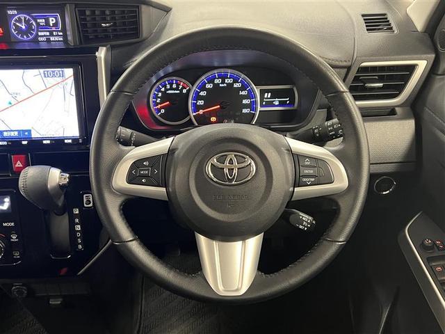 ルーミー カスタムG S ヒョウ害車 衝突被害軽減ブレーキ LEDライト&フォグ 9インチナビ フルセグTV ブルートゥース CD DVD再生 SD バックモニター ETC 両側パワースライドドア 電子カードキー 点検記録簿(8枚目)