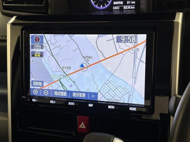 ルーミー カスタムG S ヒョウ害車 衝突被害軽減ブレーキ LEDライト&フォグ 9インチナビ フルセグTV ブルートゥース CD DVD再生 SD バックモニター ETC 両側パワースライドドア 電子カードキー 点検記録簿(15枚目)