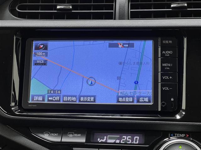 アクア S スマートキープッシュスタート キーレスエントリ LEDヘッドライト イモビ ナビ&TV ワンオーナー車 オートエアコン デュアルエアバック ESC パワーウィンドウ ETC SRS ワンセグTV(13枚目)