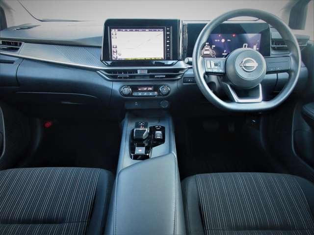 ノート X 社有車UP 9インチナビ アラウンドビュ- ドラレコ LEDライト ハイビ-ムアシスト 電動パ-キグ 衝突被害軽減ブレ-キ 踏み間違い衝突防止 障害物センサ- 車線逸脱警報 新車保証残存期間継承(4枚目)