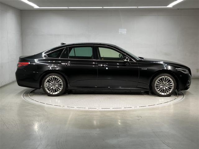 クラウンハイブリッド G アルミ LEDヘッド キーフリー 横滑り防止機能 DVD ETC オートエアコン AUX ABS メモリナビ 盗難防止装置 エアバッグ オートクルーズコントロール AC100V ドラレコ ナビTV(3枚目)