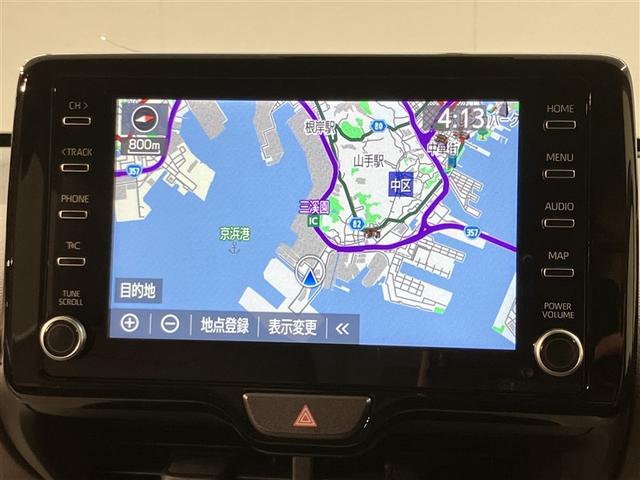 ヤリス ハイブリッドＺ　１００Ｖ　ＰＣＳ　ＤＶＤ　ＡＷ　Ｂカメラ　ドラレコ付　ナビ付　ＬＥＤランプ　スマキー　ＥＴＣ付き　メディアプレイヤー接続　ＶＳＣ　パワステ　クルコン　カーテンエアバック　キーフリー　ＡＢＳ　イモビ（6枚目）