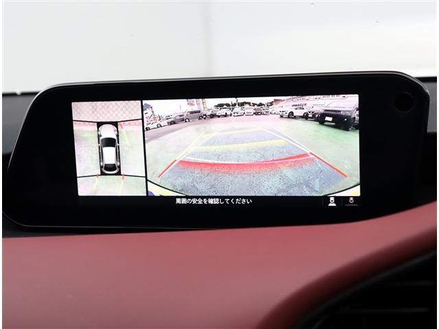 MAZDA3ファストバック 20Sバーガンディ セレクション 4WD シグネイチャースタイル BOSEサウンド8.8型ナビ スマホ連動 全方位カメラ ETC ドラレコ DVD再生 i-ACTIVSENSE 赤革シートヒーター ステアヒーター HUD 18AW(11枚目)