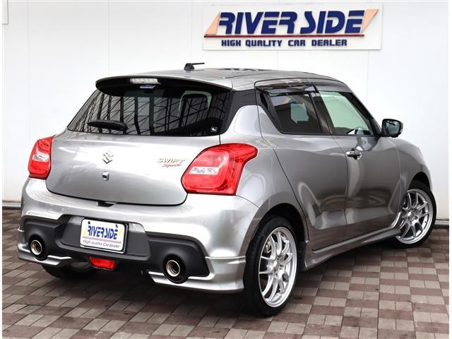 スイフトスポーツ ベースグレード ワンオーナー後期型 純正オプションエアロ エンケイ17AW 純正8型ナビ テレビキット 全方位カメラ ブルートゥース 前後ドラレコ ETC パドルシフト セーフティサポート コーナーセンサー BSM(6枚目)