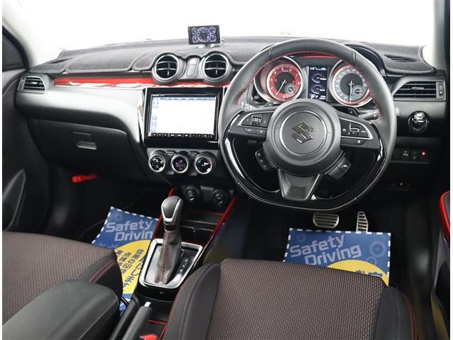 スイフトスポーツ ベースグレード ワンオーナー後期型 純正オプションエアロ エンケイ17AW 純正8型ナビ テレビキット 全方位カメラ ブルートゥース 前後ドラレコ ETC パドルシフト セーフティサポート コーナーセンサー BSM(7枚目)