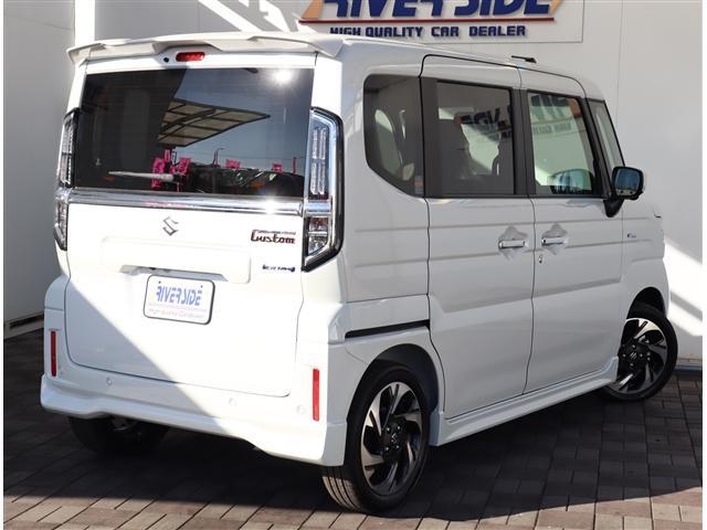 スペーシアカスタム ハイブリッドXSターボ 4WD メーカー9型ナビ アップルカープレイ フルセグ 全方位カメラ マルチユースフラップ 両側電動スライド HUD サーキュレーター ハーフレザー ステアヒーターLEDライト15AWサーキュレーター(6枚目)