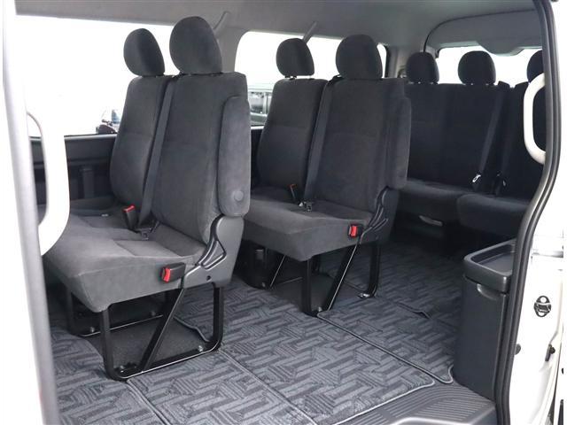 ハイエースワゴン GL 純正メモリーナビ パノラミックビューモニター 2.0ETC スマートキー LEDライト 電動スライド オートエアコン デジタルインナーミラー フロアマットバイザー セーフティセンス 100V(17枚目)