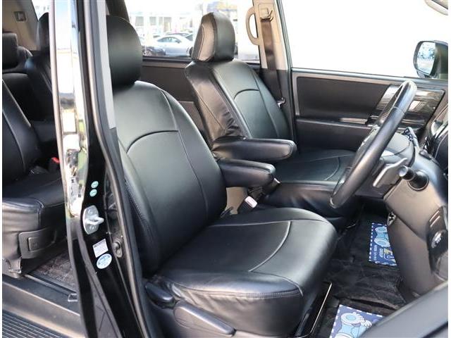 ノア Si 純正HDDナビ フルセグ フリップダウンモニター Bカメラ ETC 左パワースライド ディスチャージ スマートキー オプションエアロ 革調シートカバー パドルシフト 16AW(14枚目)