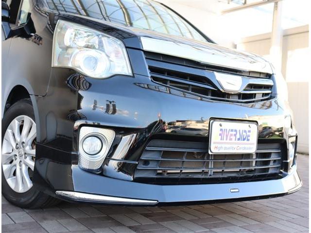 ノア Si 純正HDDナビ フルセグ フリップダウンモニター Bカメラ ETC 左パワースライド ディスチャージ スマートキー オプションエアロ 革調シートカバー パドルシフト 16AW(18枚目)