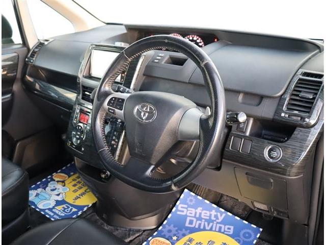 ノア Si 純正HDDナビ フルセグ フリップダウンモニター Bカメラ ETC 左パワースライド ディスチャージ スマートキー オプションエアロ 革調シートカバー パドルシフト 16AW(28枚目)