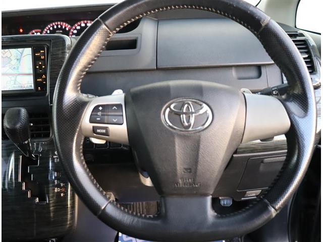 ノア Si 純正HDDナビ フルセグ フリップダウンモニター Bカメラ ETC 左パワースライド ディスチャージ スマートキー オプションエアロ 革調シートカバー パドルシフト 16AW(31枚目)