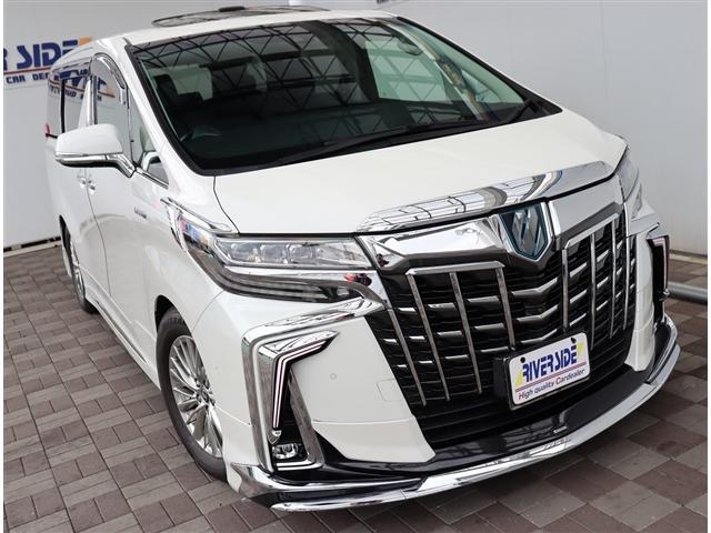 アルファードハイブリッド ＳＲ　Ｃパッケージ　モデリスタエアログリル　マフラー　シグネチャーイルミ　ブリッツ車高調　３眼ＬＥＤ　メーカーＪＢＬツインナビ　ＨＤＭＩ　全方位カメラ　ＥＴＣ　サンルーフ　黒革エアー　デジタルミラー　フットイルミ　両電動（23枚目）