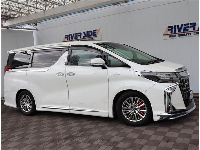 アルファードハイブリッド ＳＲ　Ｃパッケージ　モデリスタエアログリル　マフラー　シグネチャーイルミ　ブリッツ車高調　３眼ＬＥＤ　メーカーＪＢＬツインナビ　ＨＤＭＩ　全方位カメラ　ＥＴＣ　サンルーフ　黒革エアー　デジタルミラー　フットイルミ　両電動（25枚目）