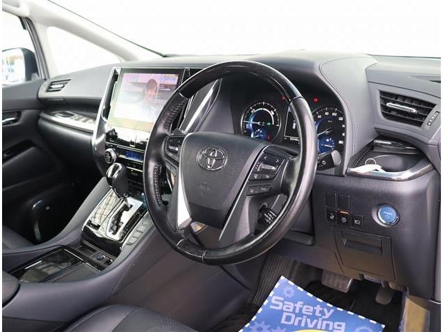 アルファードハイブリッド ＳＲ　Ｃパッケージ　モデリスタエアログリル　マフラー　シグネチャーイルミ　ブリッツ車高調　３眼ＬＥＤ　メーカーＪＢＬツインナビ　ＨＤＭＩ　全方位カメラ　ＥＴＣ　サンルーフ　黒革エアー　デジタルミラー　フットイルミ　両電動（35枚目）