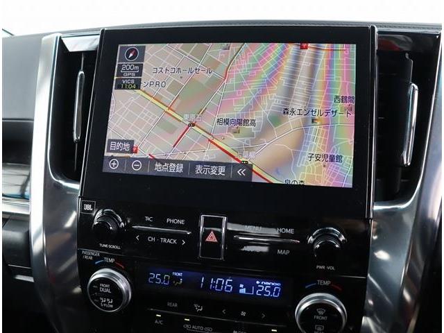 アルファードハイブリッド ＳＲ　Ｃパッケージ　モデリスタエアログリル　マフラー　シグネチャーイルミ　ブリッツ車高調　３眼ＬＥＤ　メーカーＪＢＬツインナビ　ＨＤＭＩ　全方位カメラ　ＥＴＣ　サンルーフ　黒革エアー　デジタルミラー　フットイルミ　両電動（37枚目）