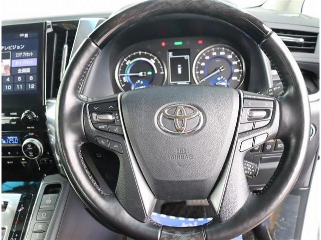 アルファードハイブリッド ＳＲ　Ｃパッケージ　モデリスタエアログリル　マフラー　シグネチャーイルミ　ブリッツ車高調　３眼ＬＥＤ　メーカーＪＢＬツインナビ　ＨＤＭＩ　全方位カメラ　ＥＴＣ　サンルーフ　黒革エアー　デジタルミラー　フットイルミ　両電動（41枚目）