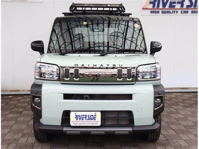 タフト Gターボ ダーククロムベンチャー 9型ディスプレイオーディオ HDMI フルセグ ブルートゥース Bカメラ ETC ルーフキャリア マッドフラップ フードエンブレム 15AW サイドバー サイドデカール 室内イルミ ガラスルーフ(23枚目)