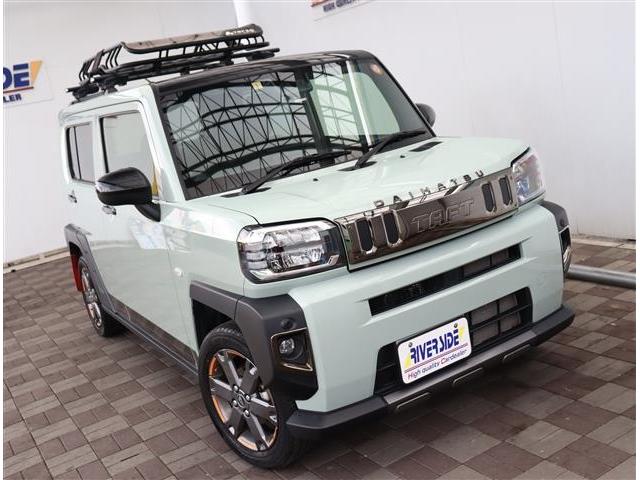 タフト Gターボ ダーククロムベンチャー 9型ディスプレイオーディオ HDMI フルセグ ブルートゥース Bカメラ ETC ルーフキャリア マッドフラップ フードエンブレム 15AW サイドバー サイドデカール 室内イルミ ガラスルーフ(24枚目)