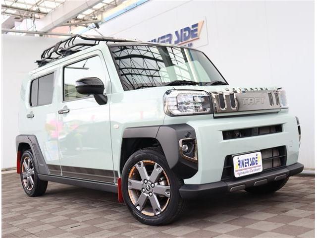 タフト Gターボ ダーククロムベンチャー 9型ディスプレイオーディオ HDMI フルセグ ブルートゥース Bカメラ ETC ルーフキャリア マッドフラップ フードエンブレム 15AW サイドバー サイドデカール 室内イルミ ガラスルーフ(26枚目)