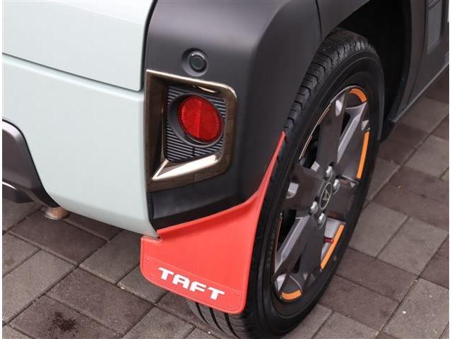 タフト Gターボ ダーククロムベンチャー 9型ディスプレイオーディオ HDMI フルセグ ブルートゥース Bカメラ ETC ルーフキャリア マッドフラップ フードエンブレム 15AW サイドバー サイドデカール 室内イルミ ガラスルーフ(32枚目)