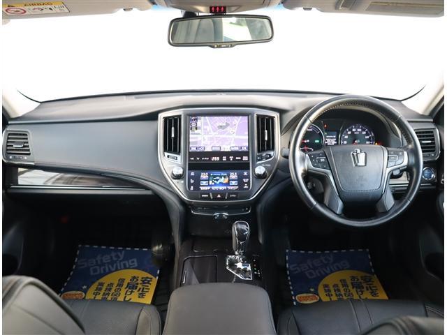 クラウンハイブリッド アスリートＧ　アドバンスパッケージ　黒革エアーシート　純正ＨＤＤナビ　ＢＴ　Ｂカメラ　ＥＴＣ　テレビキット　スパッタリング１８ＡＷ　パワーシート　ステアヒーター　ＨＩＤ　プリクラ　クリソナ　オートハイビーム（7枚目）