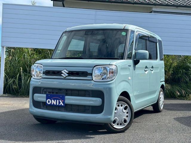 スペーシア ハイブリッドＧ　ワンオーナー　禁煙車　ドライブレコーダー　ＥＴＣ　両側スライドドア　衝突被害軽減ブレーキ　コーナーセンサー　カーナビ　スペアキー　オートエコン　オートライト　電動格納ミラー　横滑り防止機能（3枚目）