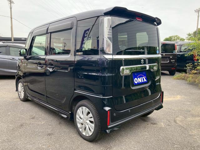 スペーシアカスタム ハイブリッドGS ワンオーナー オートライト 禁煙車 衝突被害軽減ブレーキ コーナーセンサー 横滑り防止機能 オートエアコン 電動格納ミラー プッシュスタート オートライト 電動スライドドア 両側スライドドア(7枚目)