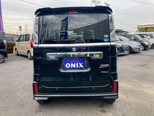 スペーシアカスタム ハイブリッドGS ワンオーナー オートライト 禁煙車 衝突被害軽減ブレーキ コーナーセンサー 横滑り防止機能 オートエアコン 電動格納ミラー プッシュスタート オートライト 電動スライドドア 両側スライドドア(8枚目)