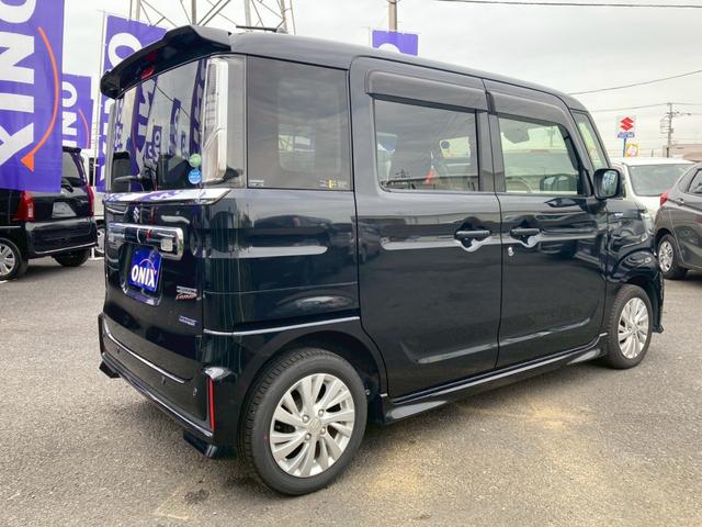 スペーシアカスタム ハイブリッドGS ワンオーナー オートライト 禁煙車 衝突被害軽減ブレーキ コーナーセンサー 横滑り防止機能 オートエアコン 電動格納ミラー プッシュスタート オートライト 電動スライドドア 両側スライドドア(9枚目)