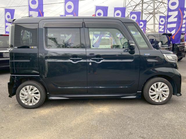 スペーシアカスタム ハイブリッドGS ワンオーナー オートライト 禁煙車 衝突被害軽減ブレーキ コーナーセンサー 横滑り防止機能 オートエアコン 電動格納ミラー プッシュスタート オートライト 電動スライドドア 両側スライドドア(10枚目)