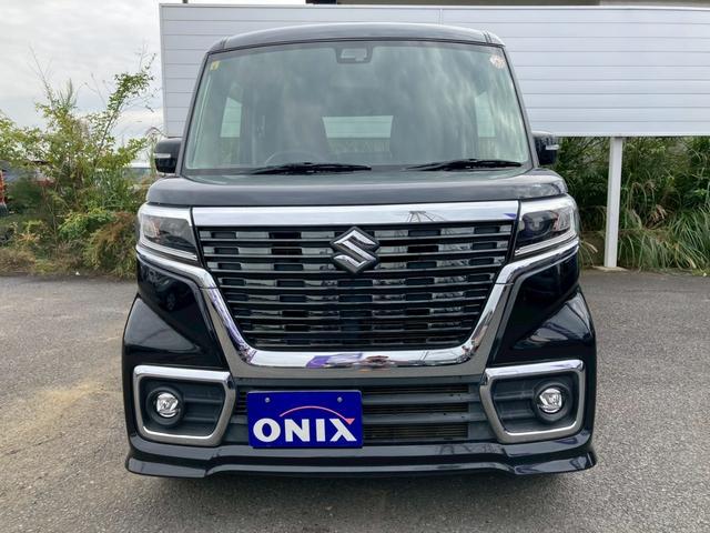 スペーシアカスタム ハイブリッドGS ワンオーナー オートライト 禁煙車 衝突被害軽減ブレーキ コーナーセンサー 横滑り防止機能 オートエアコン 電動格納ミラー プッシュスタート オートライト 電動スライドドア 両側スライドドア(12枚目)