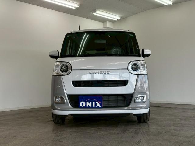 ムーヴキャンバス ストライプスＧ　衝突被害軽減システム　誤発進抑制装置　スマートキー　ＬＥＤランプ　ＬＥＤフォグランプ　オートブレーキホールド　電動パーキングブレーキ　運転席助手席シートヒータ　両側電動スライドドア　ホットカップホルダ（4枚目）