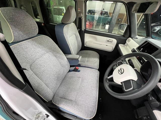 ムーヴキャンバス ストライプスＧ　衝突被害軽減システム　誤発進抑制装置　スマートキー　ＬＥＤランプ　ＬＥＤフォグランプ　オートブレーキホールド　電動パーキングブレーキ　運転席助手席シートヒータ　両側電動スライドドア　ホットカップホルダ（27枚目）