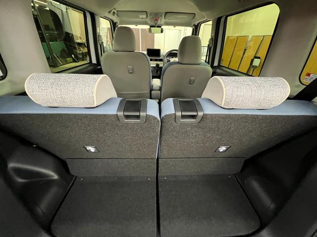 ムーヴキャンバス ストライプスＧ　衝突被害軽減システム　誤発進抑制装置　スマートキー　ＬＥＤランプ　ＬＥＤフォグランプ　オートブレーキホールド　電動パーキングブレーキ　運転席助手席シートヒータ　両側電動スライドドア　ホットカップホルダ（51枚目）