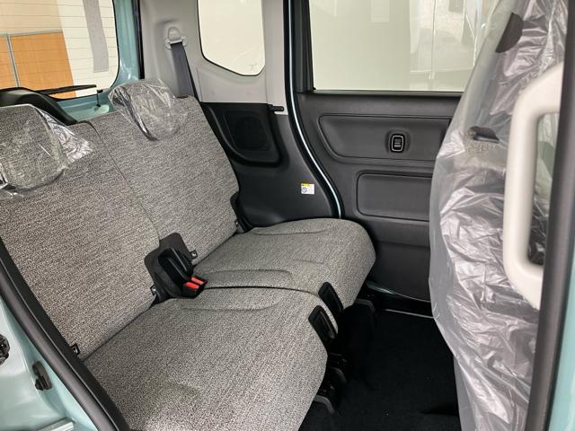 スペーシア ハイブリッドG 衝突被害軽減システム 誤発進抑制装置 スマートキー マイルドハイブリッド LEDランプ 両側スライドドア 電動格納ミラー フットパーキングブレーキ オートエアコン オートライト ホイールキャップ(70枚目)