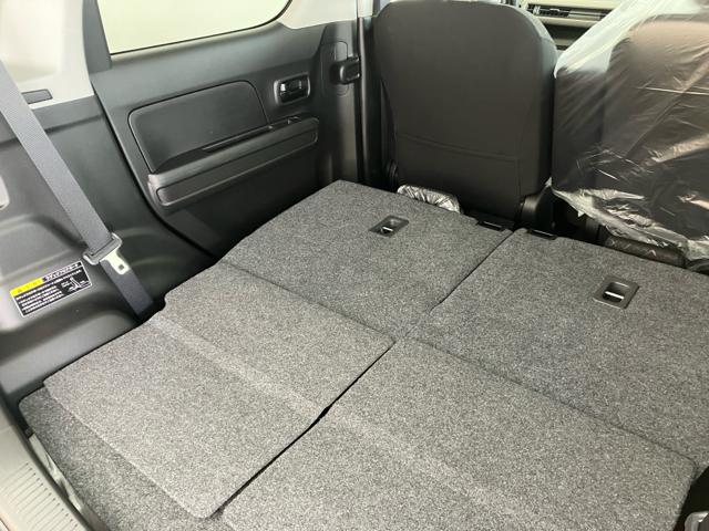 ワゴンＲ ＦＸ　衝突被害軽減システム　誤発進抑制装置　スマートキー　ハロゲンランプ　電動格納ミラー　運転席シートヒーター　オートエアコン　オートライト　助手席下収納ＢＯＸ　後部座席傘ホルダー　ホイールキャップ（62枚目）