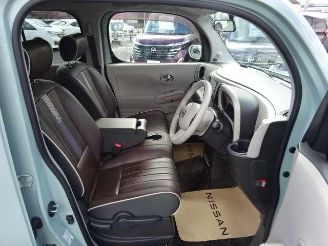 キューブ 1.5 15G コダワリブラウンインテリア ナビ 車検 カーテンエアバッグ Bカメラ ISTOP Wエアバック ETC メモリーナビ ABS オートエアコン キーフリー 運転席エアバッグ アルミホイール ナビテレビ75年おススメ車(16枚目)