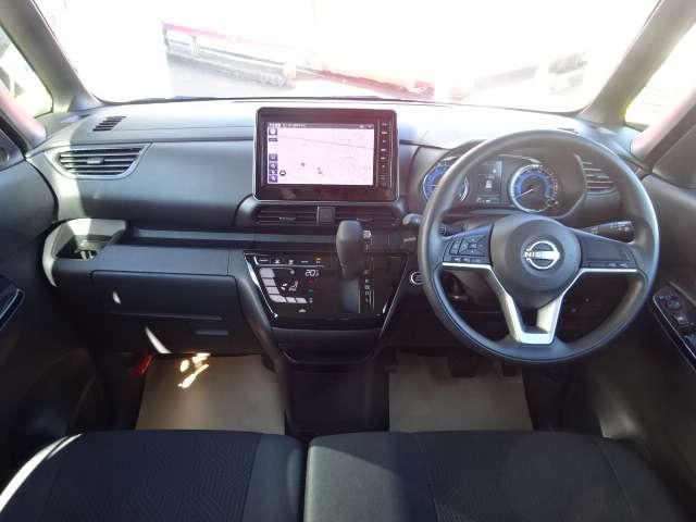 ルークス 660 ハイウェイスターX 社有車 デカナビ AVM 左ASD 保証継承 アイスト 衝突被害軽減ブレ-キ マルチビューカメラ 車線逸脱警報装置 禁煙 ETC LED スマートキー パワーウィンドウ ワンオーナー カーテンエアバック ドライブレコーダー ナビTV バックカメラ(4枚目)