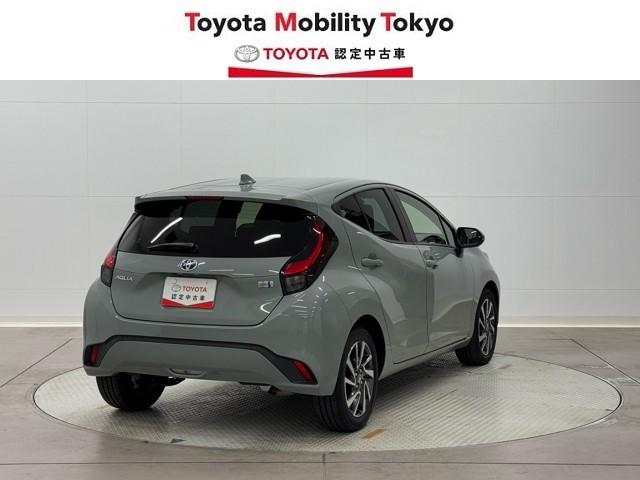 アクア Z LEDヘッドライト スマートキー 100V電源 イモビライザー アルミホイール ドライブレコーダー オートクルーズコントロール 点検記録簿 フルセグTV エアコン ESC ナビ&TV ETC キーレス(2枚目)