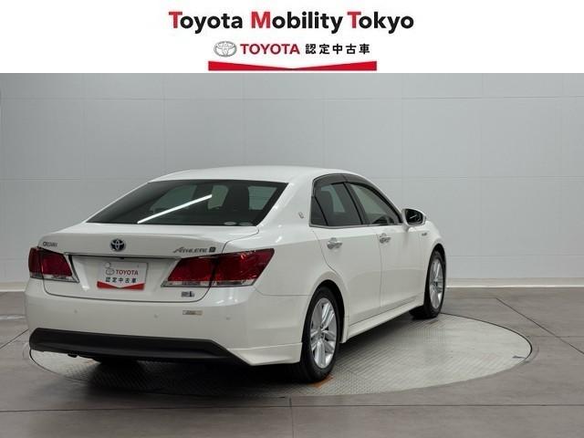 クラウンハイブリッド アスリートＳ　ＰＷ　ＥＴＣ付き　横滑防止装置　フルセグ地デジ　ＴＳＳ　整備記録簿　ＰＷシート　バックガイドモニター　ＴＶナビ　キーフリー　カーテンエアバッグ　ＡＡＣ　ＤＶＤ再生機能　ＨＤＤナビゲーションシステム（2枚目）