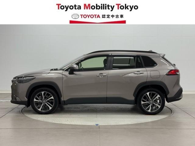 カローラクロス ハイブリッド Z Aクルコン PCS AC100 Pシート 4WD車 横滑り防止装置 キーフリー ABS LEDライト ETC車載器 地デジTV ナビ&TV 半革シート 盗難防止装置 記録簿 アルミホイール DVD(3枚目)