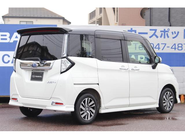 ジャスティ ベースグレード 1オーナー車 リヤエンターテインメント 2年間走行距離無制限保証付き スマートアシスト 1オーナー車 アルパインナビゲーション フロントサイドバックカメラ ETC2.0 リヤモニター LEDアクセサリーライナー(2枚目)