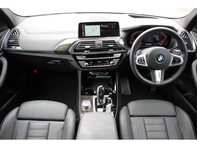 X3 xDrive 20d Mスポーツハイラインパッケージ 中期 1オナ 型式変更後 新インテリア BMWライブコックピット アップルカープレイ 全席ヒーター黒革 HUD 追従ACC LEDヘッドライト リアシート可倒調整 タッチ画面HDDナビTV 2年保証(3枚目)