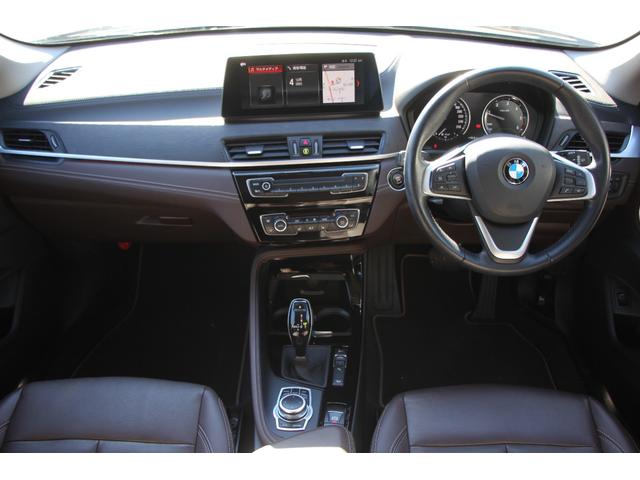 X1 xDrive 18d xライン ハイラインパッケージ 後期 フェイスリフト後 追従ACC ヒーター茶革 LEDヘッドライト&テール タッチ画面HDDナビ Pアシスト 衝突軽減ブレーキ 車線逸脱警告 歩行者警告 18AW スマートキー 電動シート 2年保証(3枚目)