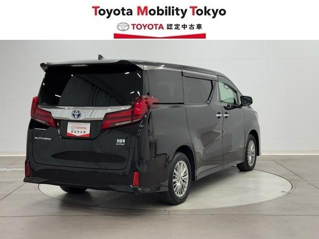 アルファードハイブリッド ＳＲ　Ｃパッケージ　カーナビ　点検記録簿　サンル－フ　バックモニター　オートエアコン　ＬＥＤ　横滑り防止機能　ＡＢＳ　イモビ　ＡＣ１００Ｖ電源　アルミ　ドライブレコーダー　４ＷＤ　ミュージックプレイヤー接続可　３列シート（2枚目）